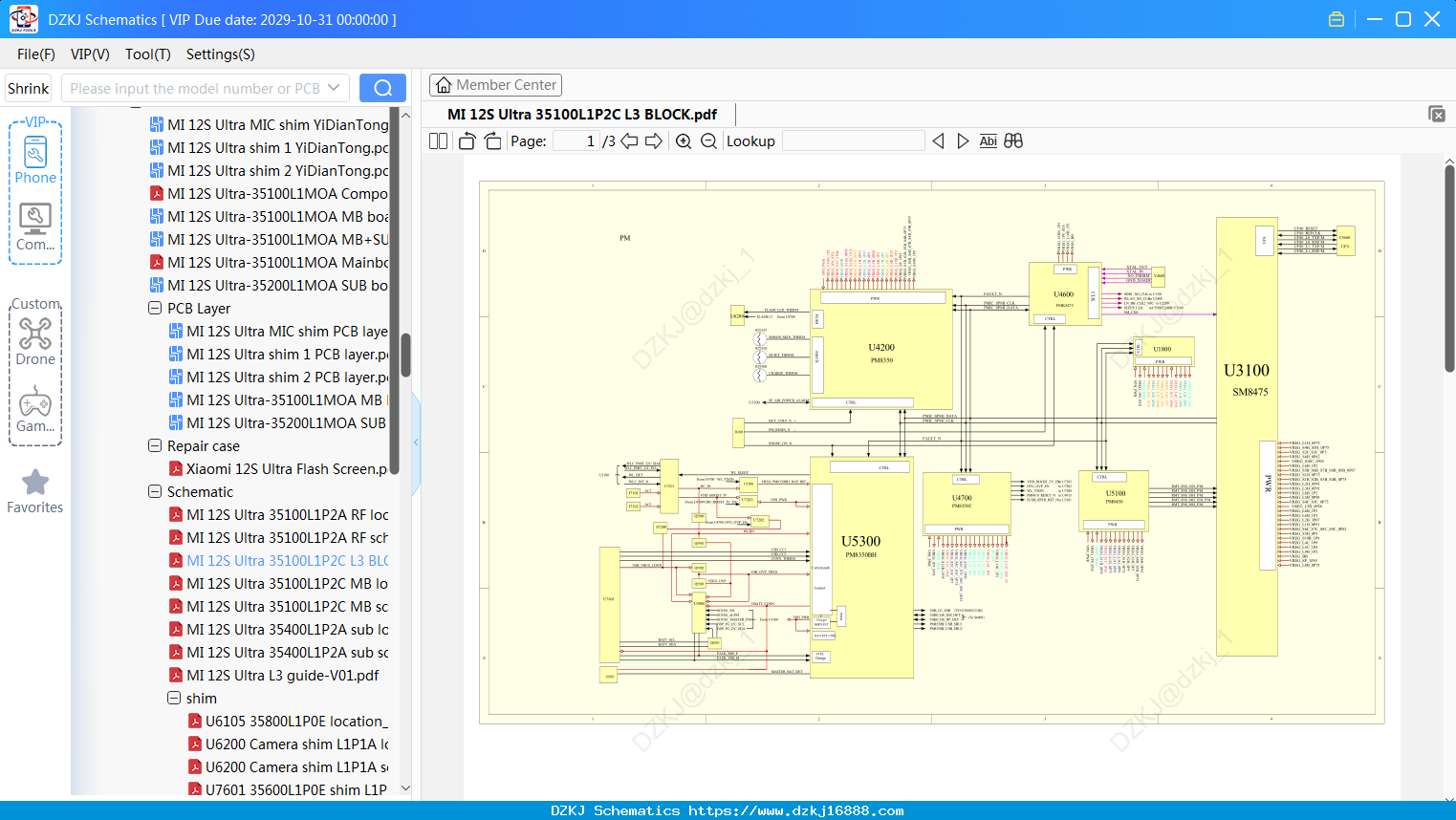 XiaoMi MI 12S Ultra 35100L1P2C L3 BLOCK
